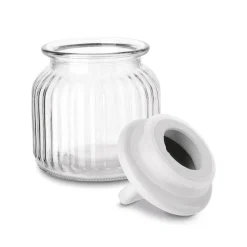 Słoik ozdobny z pokrywką ceramiczną Tadar Serce 650 ml okrągły
