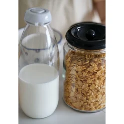 Słoik szklany z pokrywką Sarina Fibo 1,5 l mix kolorów