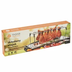 Stojak do pieczenia grillowania na podudzia i skrzydełka z tacką Tadar BBQ