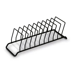 Stojak na pokrywki lub talerze Tadar Slim 28 x 9 x 9 cm czarny