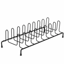 Stojak na pokrywki lub talerze Tadar 33,5 x 13,5 x 9 cm czarny