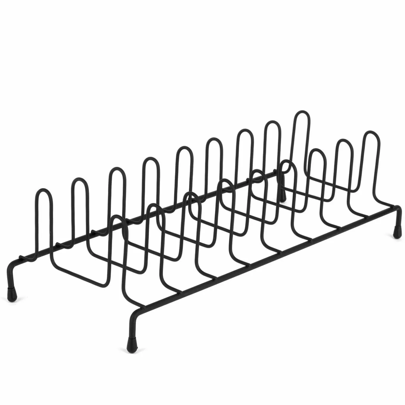 Stojak na pokrywki lub talerze Tadar 33,5 x 13,5 x 9 cm czarny