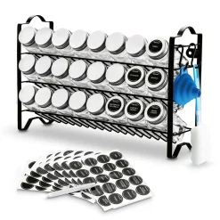 Stojak na przyprawy metalowy Tadar Sabores 24 przyprawniki