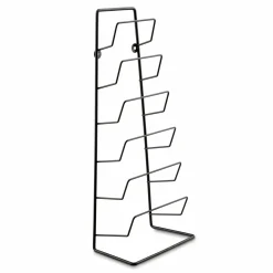 Stojak wieszak na sześć pokrywek Tadar 45 x 18,5 x 11,5 cm czarny