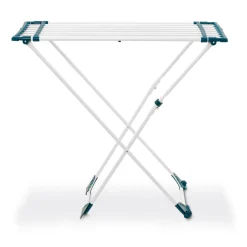Suszarka balkonowa teleskopowa Konighoffer 108-185 x 56 x 94 cm biało-turkusowa