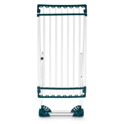 Suszarka balkonowa teleskopowa Konighoffer 108-185 x 56 x 94 cm biało-turkusowa