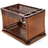 Suszarka do naczyń dwupoziomowa Violet House Rattan 42 x 31 x 28 cm mix kolorów w odcieniach brązowego