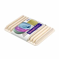 Suszarka do naczyń Great Plastic Flat 35,5 x 26,7 cm kremowa