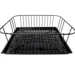 Suszarka do naczyń komorowa z tacką Ander 33 x 28 x 12 cm czarna