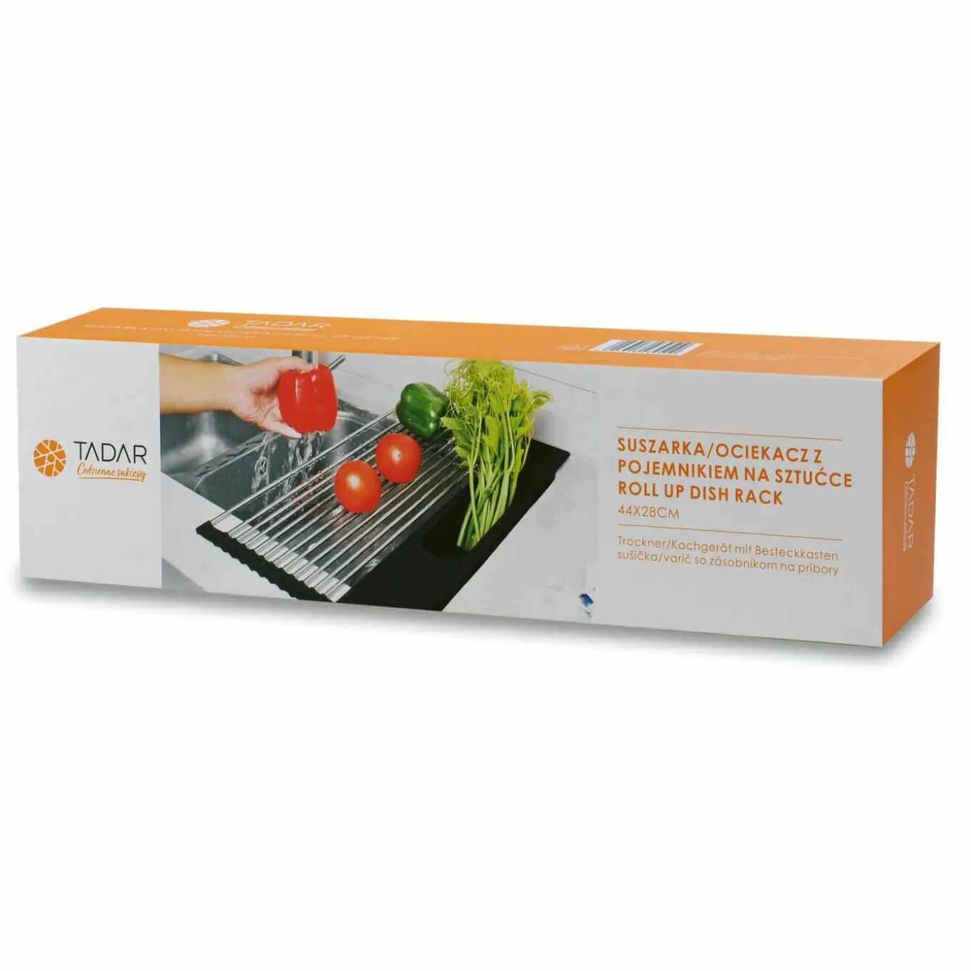 Suszarka do naczyń z ociekaczem na sztućce Tadar Roll Up 44 x 28 cm