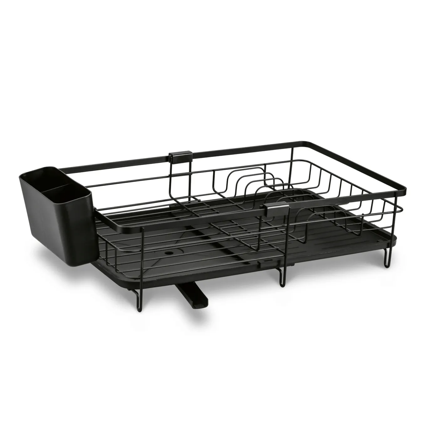 Suszarka do naczyń z ociekaczem i tacą Konighoffer 53 x 30 x 15,5 cm czarna