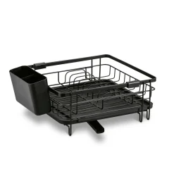 Suszarka do naczyń z ociekaczem i tacą Konighoffer 53 x 30 x 15,5 cm czarna
