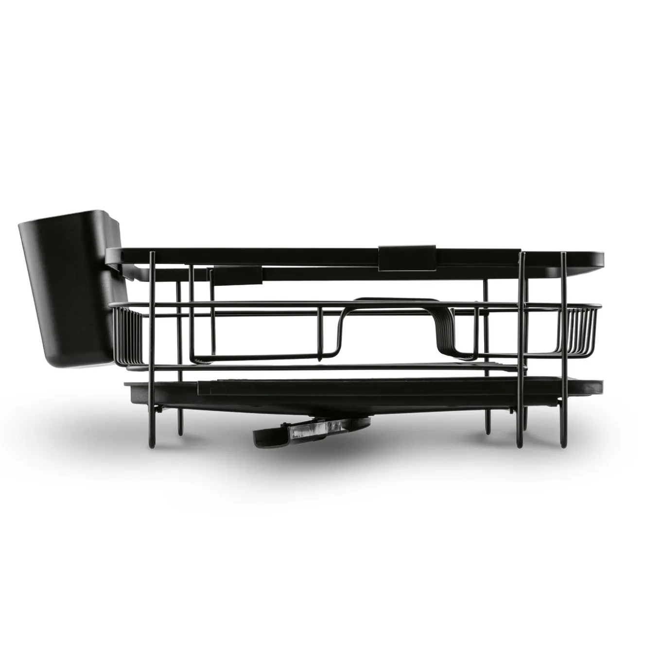 Suszarka do naczyń z ociekaczem i tacą Konighoffer 53 x 30 x 15,5 cm czarna