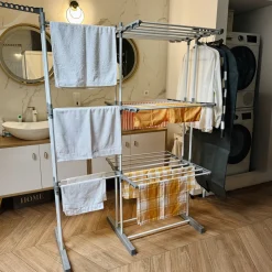 Suszarka na pranie pionowa Konighoffer Ultra 135 x 66 x 173 cm biała