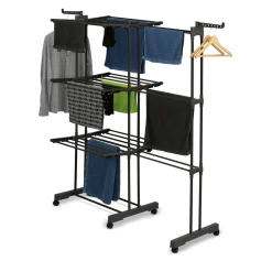 Suszarka na pranie pionowa Konighoffer Ultra 135 x 66 x 173 cm czarna