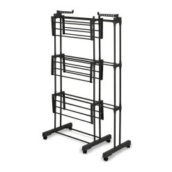 Suszarka na pranie pionowa Konighoffer Ultra 135 x 66 x 173 cm czarna