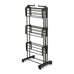 Suszarka na pranie pionowa Konighoffer Ultra 135 x 66 x 173 cm czarna