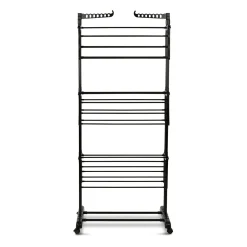 Suszarka na pranie pionowa Konighoffer 75 x 64 x 175 cm czarna