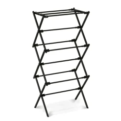 Suszarka na pranie pionowa teleskopowa Konighoffer Cortina 77.5 x 28 x 95 cm czarna