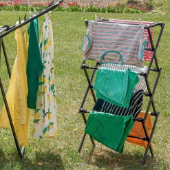 Suszarka na pranie pionowa teleskopowa Konighoffer Cortina 77.5 x 28 x 95 cm czarna