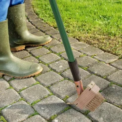 Szczotka do usuwania chwastów z kostki brukowej z kijem teleskopowym Tadar Weed