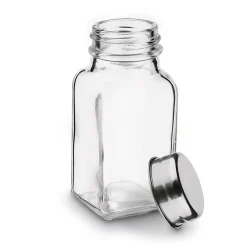 Szklana butelka z zakrętką kwadratowa Tadar 75 ml