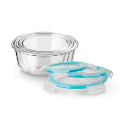 Szklane pojemniki na żywność Konighoffer Largo 400 ml 600 ml 900 ml okrągłe