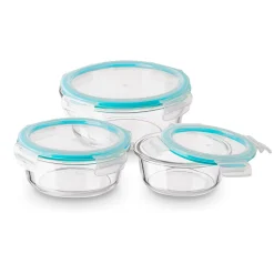 Szklane pojemniki na żywność Konighoffer Largo 400 ml 600 ml 900 ml okrągłe