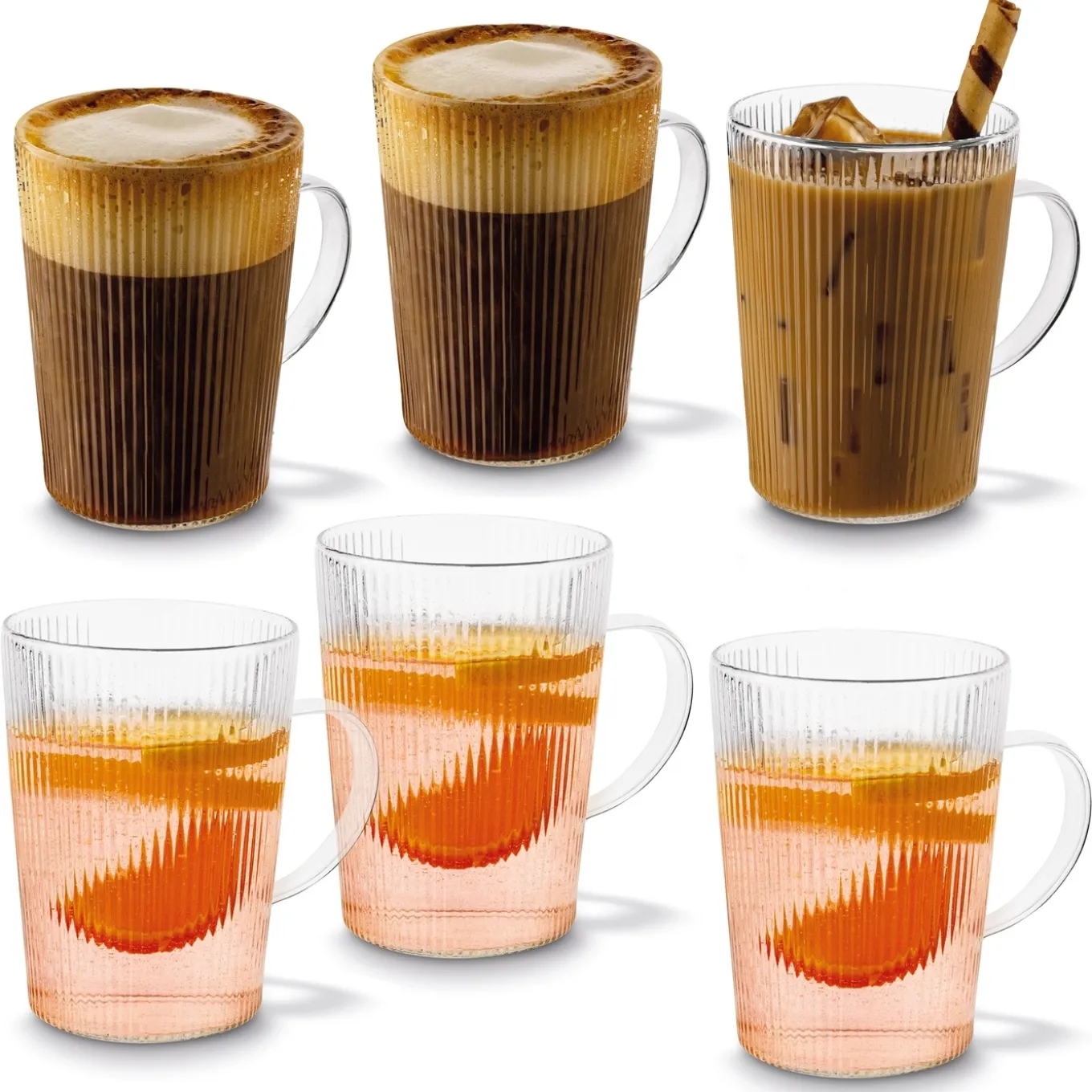Szklanki do kawy i herbaty Tadar Resis Hana 440 ml 6 sztuk