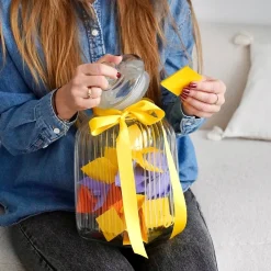Szklany słoik z pokrywą Tadar 5 l kwadratowy
