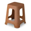 Taboret duży Miss Collection Tomi 28 x 45 cm jasny brąz