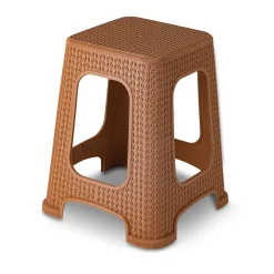 Taboret duży Miss Collection Tomi 28 x 45 cm jasny brąz
