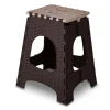 Taboret składany duży Miss Collection Jerry 32 x 36 x 44,5 cm brązowy