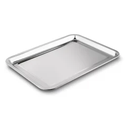 Taca metalowa nierdzewna Tadar 35,5 x 26,5 cm prostokątna
