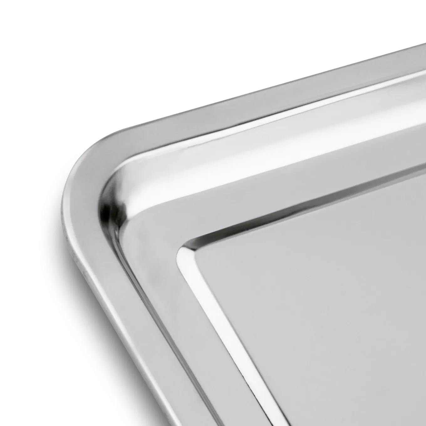 Taca metalowa nierdzewna Tadar 44,5 x 34,5 cm prostokątna
