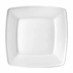 Talerz deserowy porcelanowy Lubiana Victoria 19 cm biały