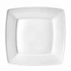Talerz obiadowy porcelanowy Lubiana Victoria 26 cm biały