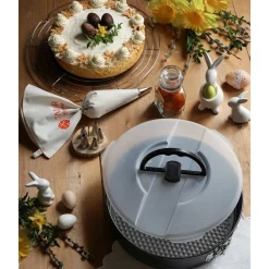 Tortownica okrągła z pokrywą Tadar 26 cm