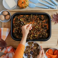 Tortownica prostokątna z szeroką podstawą Tadar 28 x 39,5 cm