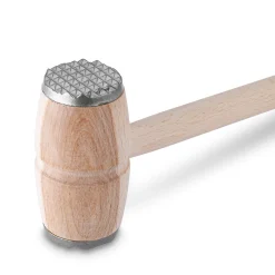 Tłuczek do mięsa drewniany z metalowymi nakładkami Bochenek