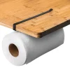Uchwyt metalony wieszak na ręcznik papierowy Tadar Loft 26 x10 cm czarny