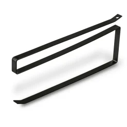 Uchwyt metalony wieszak na ręcznik papierowy Tadar Loft 26 x10 cm czarny