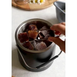 Wiaderko do lodu ze szczypcami KonigHOFFER Lugo 1,3 l czarny mat