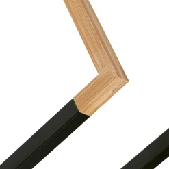 Wieszak na 2 ręczniki stojący Tadar Wood 45 x 21,5 x 76 cm czarny