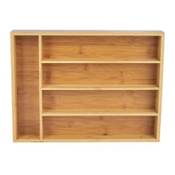 Wkład do szuflady na sztućce bambusowy Tadar 35,5 x 26,5 x 5 cm
