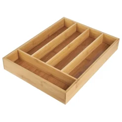 Wkład do szuflady na sztućce bambusowy Tadar 35,5 x 26,5 x 5 cm