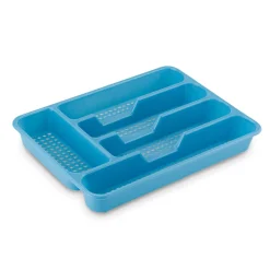 Wkład do szuflady na sztućce Great Plastic 33,5 x 24,5 x 4 cm niebieski