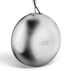 Wok nierdzewny Starke Pro Linesta Steel 30 x 9 cm z pokrywką