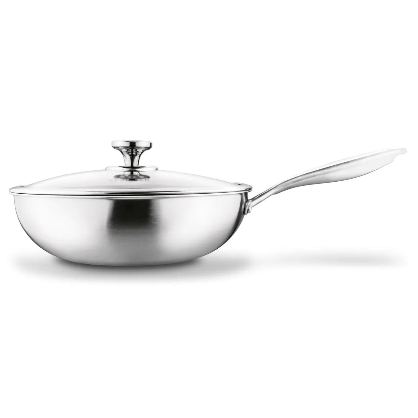 Wok nierdzewny Starke Pro Linesta Steel 30 x 9 cm z pokrywką