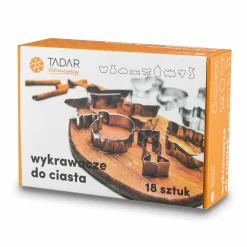 Wykrawacze foremki do ciastek Tadar 18 sztuk 9 różnych kształtów